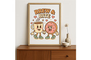 Personalize Brew & Bite Coffee Donut, a Background Graphic by LaseredNinja (Thumbnail 2 of 7)