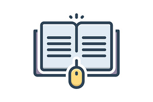 Course internet color icon, a Duotone Icon by Creative priyanka