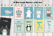 Cute World. Graphic set, an Animal Illustration by Good Genie (Thumbnail 2 of 11)