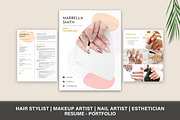 nail Technician Resume Portfolio, a Resume Template by Stanin Studio (Thumbnail 1 of 10)