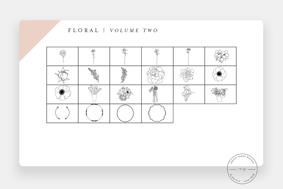 20+ Floral Stamps for Procreate Vol2, a Brush Add-On by SorrDesign (Photo 2 of 5)