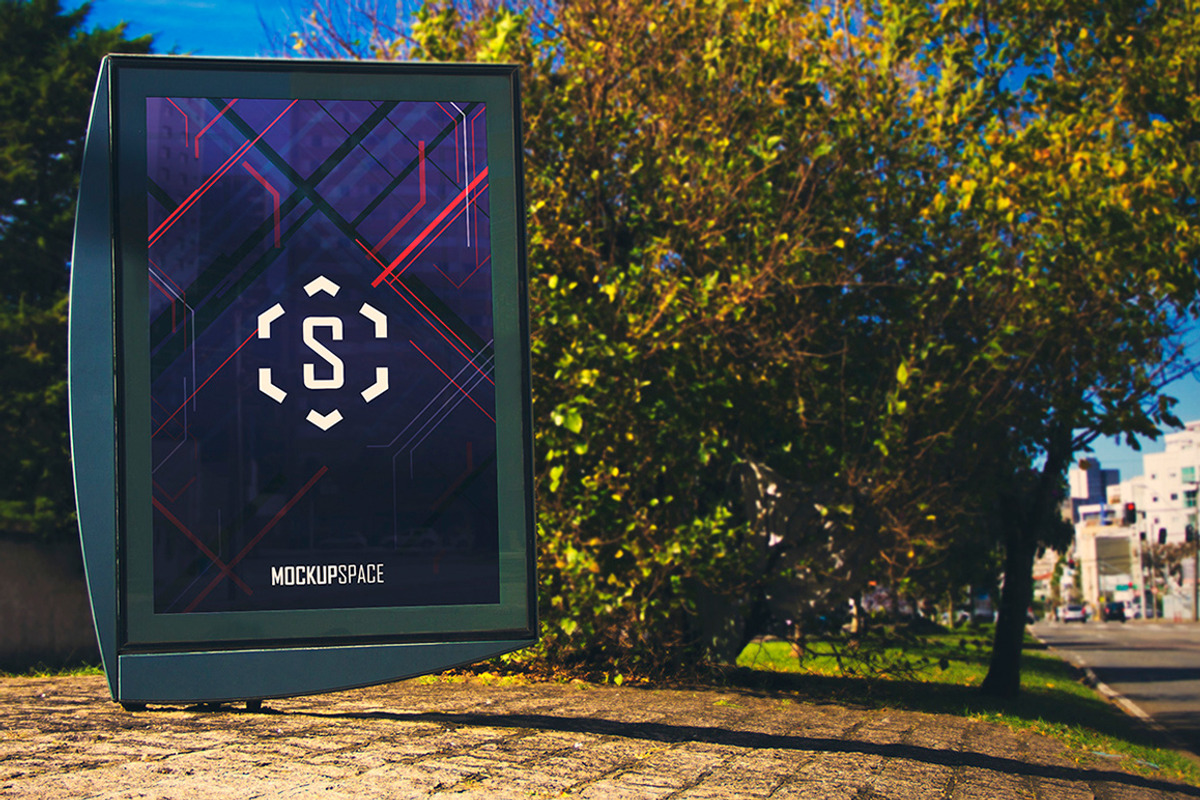 Outdoor Ad Billboard - 9 Mock-up, an Advertising Mockup by MockupSpace (Photo 7 of 9)