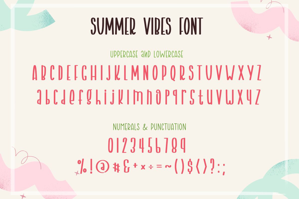Summer Vibes | Handwriting Font, a Handwritten Font by AnningArts (Photo 6 of 6)