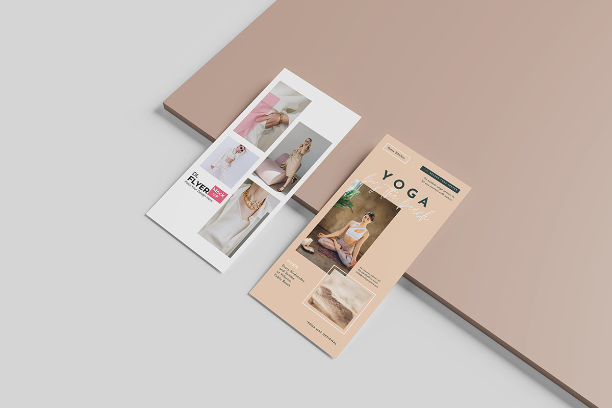 DL Flyer Mockup, a Product Mockup by Indah