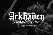 Arkhaven - Gothic Blackletter Type, a Blackletter Font by HipFonts (Thumbnail 1 of 7)