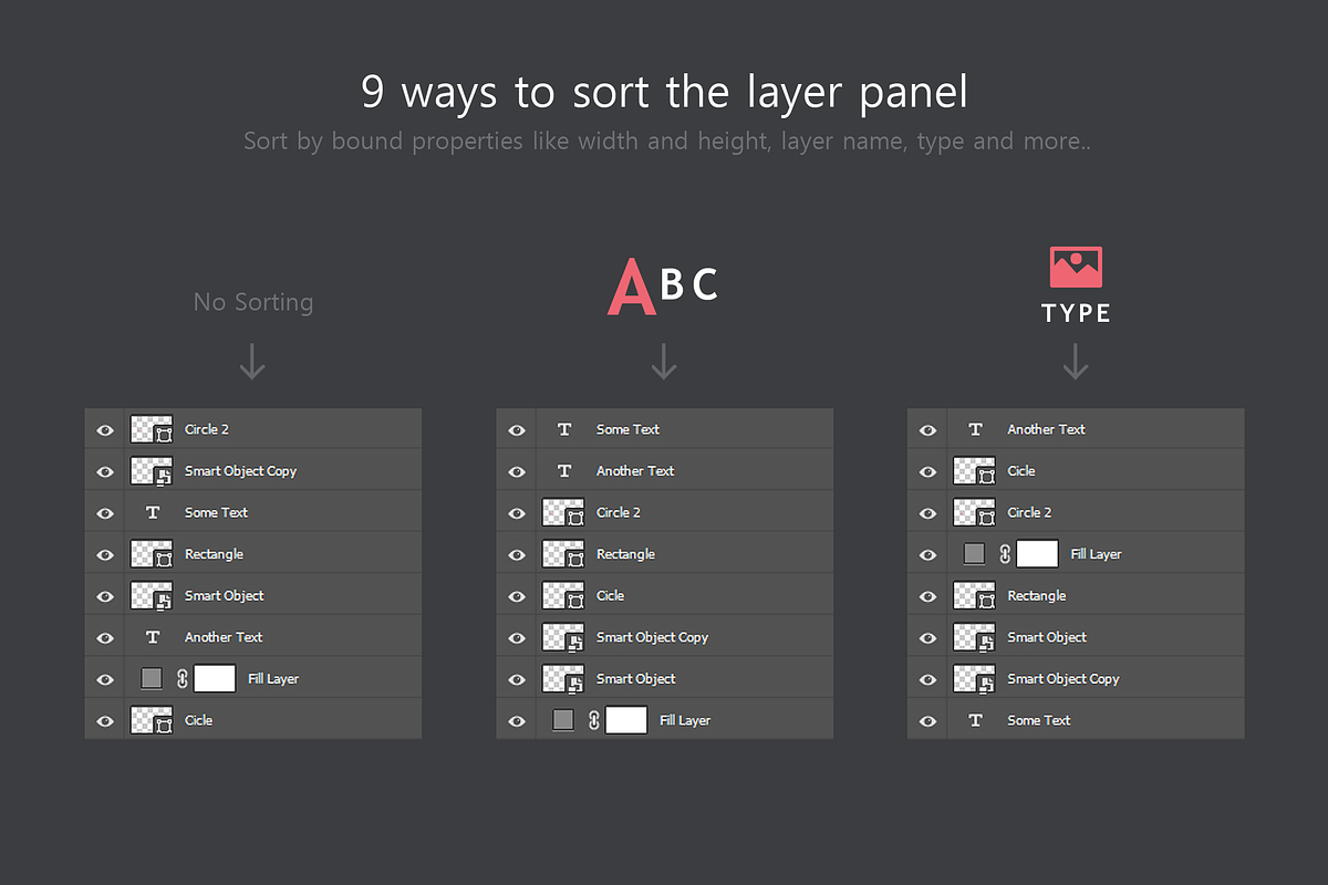 ReOrder - Layer Panel Sorting Kit, a Plug-in Add-On by h3design (Photo 8 of 8)