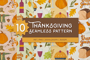 Thanksgiving Seamless Patterns