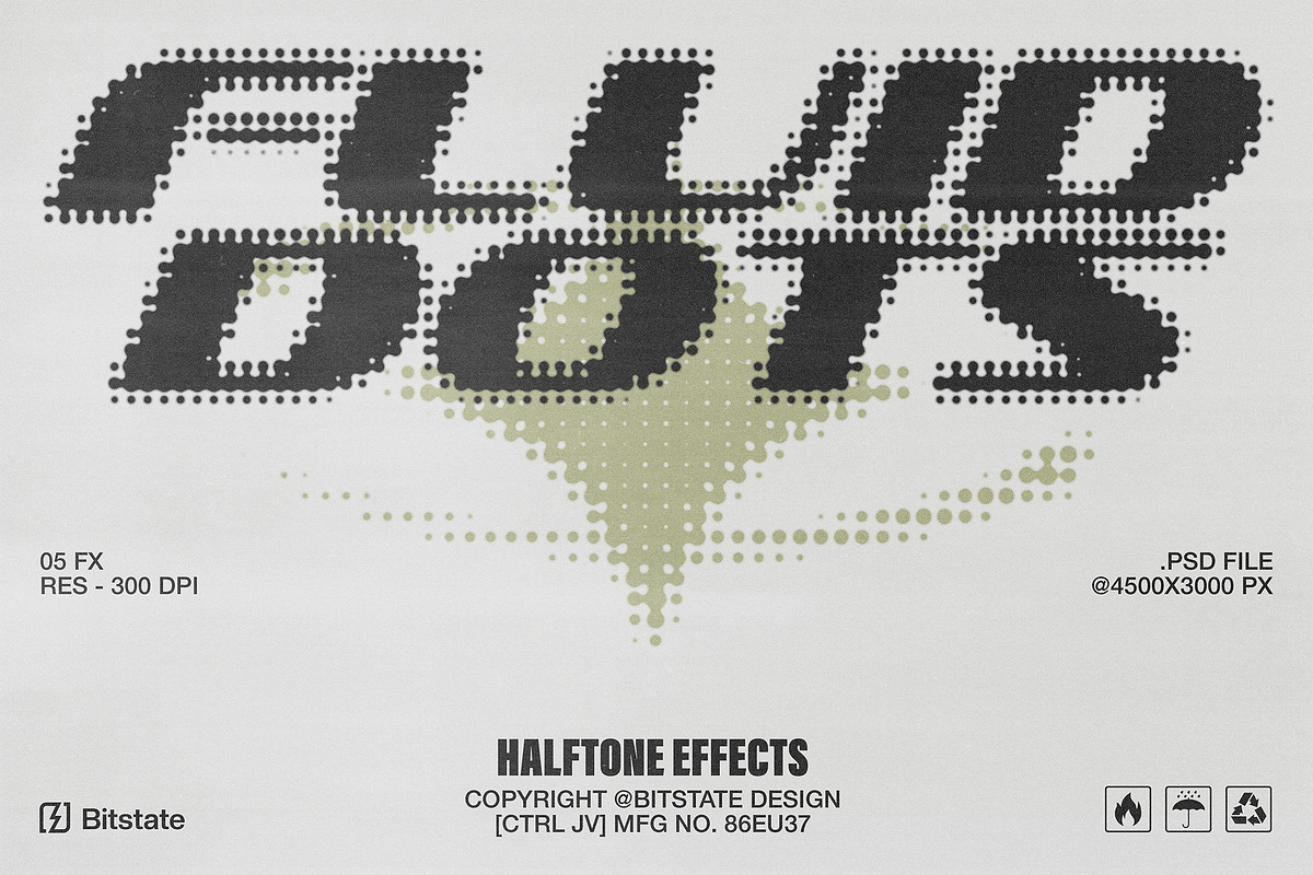 Fluid Dots Halftone Effect, a Layer Style Add-On by Bitstate Design (Photo 1 of 4)