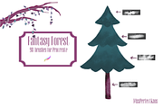 Fantasy Forest-98 Procreate Brushes, a Brush Add-On by MissPerfectKaos (Thumbnail 3 of 9)
