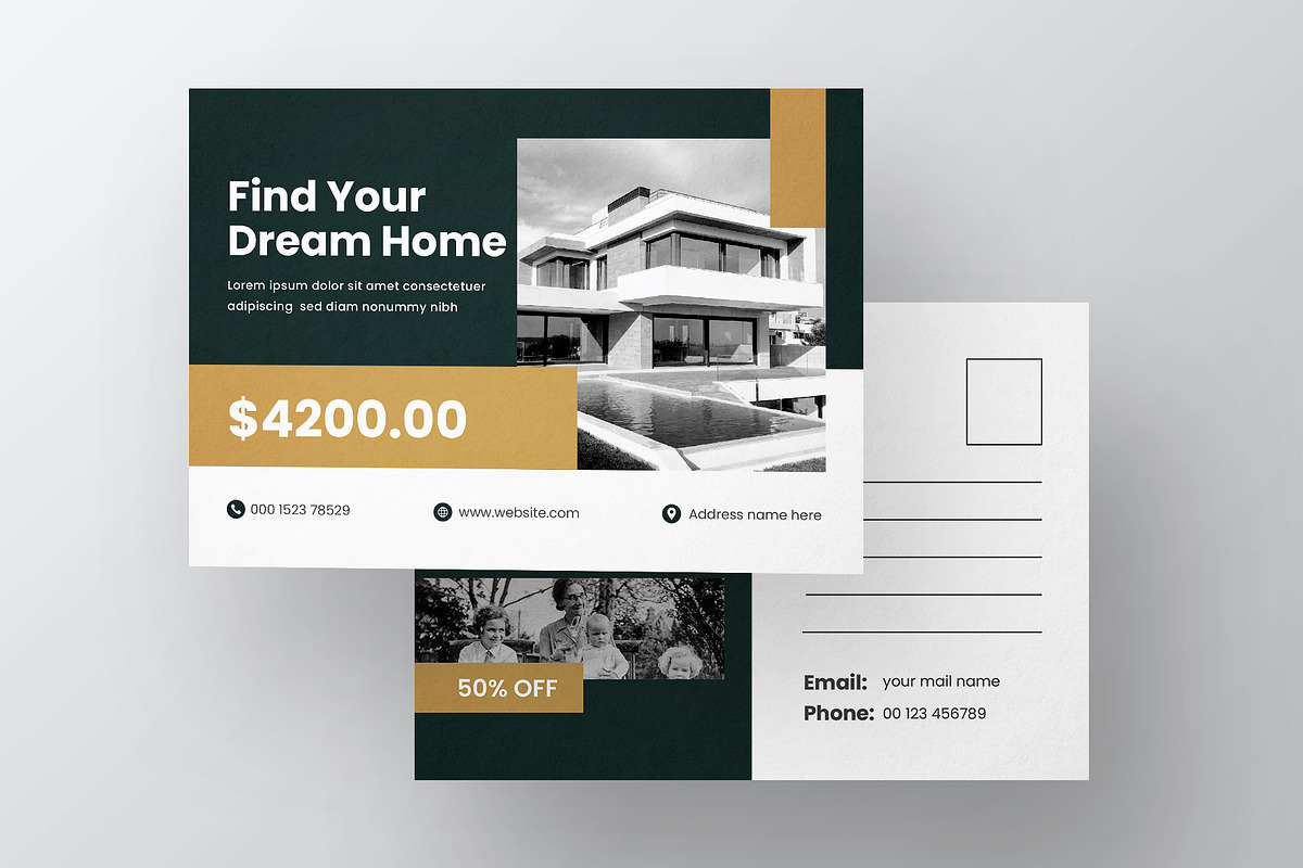 Real Estate Postcard, a Card Template by Pixelpick (Photo 3 of 3)