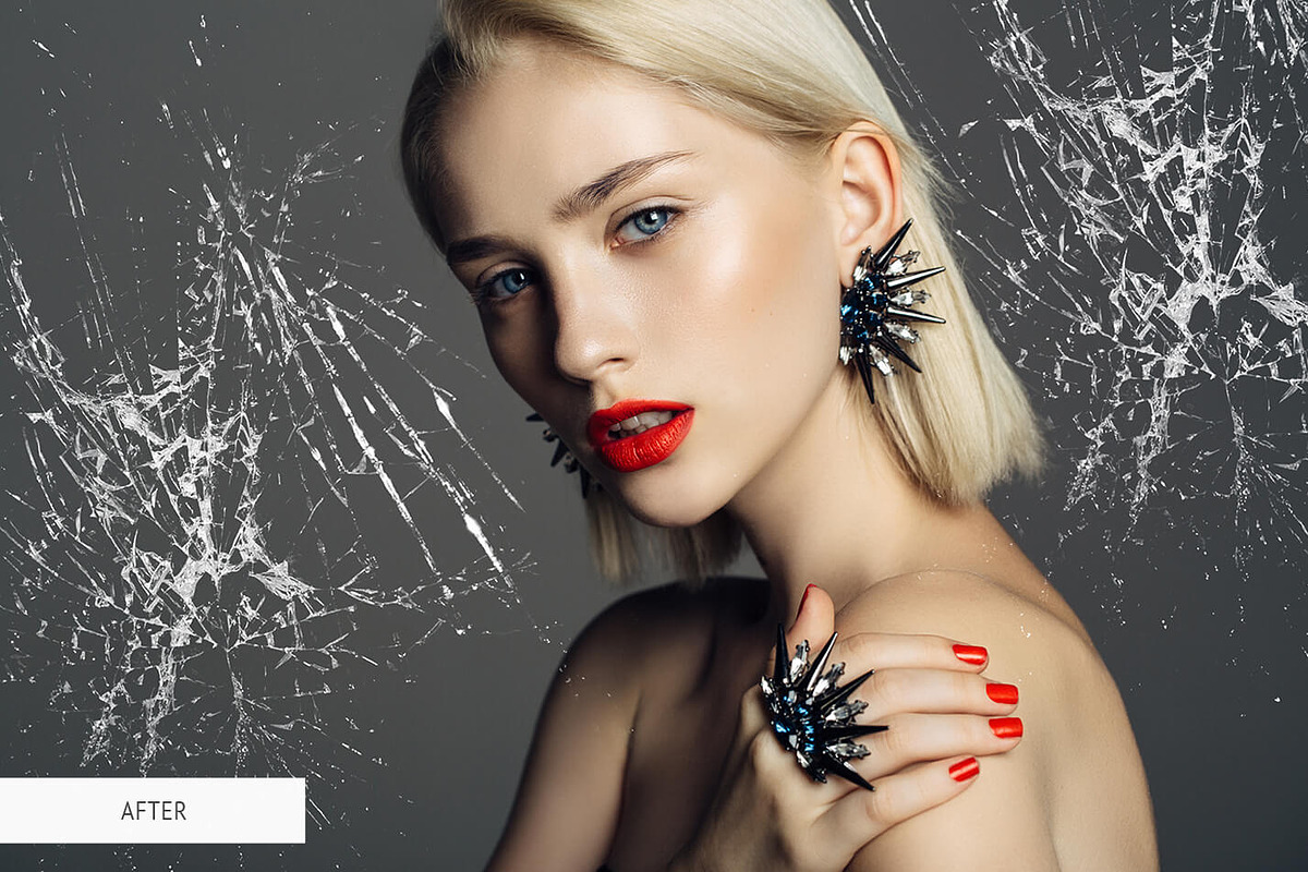 Broken Glass Overlays Photoshop, a Plug-in Add-On by FixThePhoto (Photo 5 of 32)