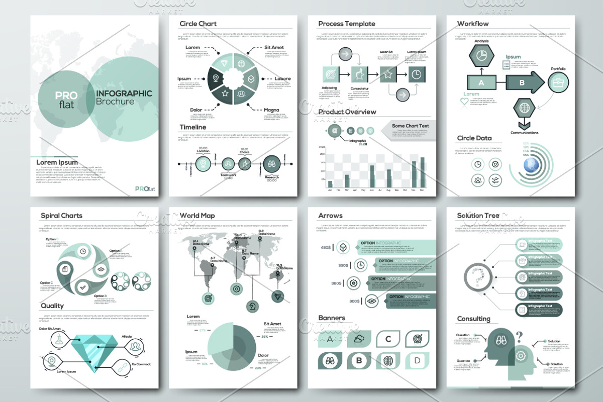 Pro Flat Infographic Brochure 9, a Presentation Template by Andrew Kras Design (Photo 5 of 6)