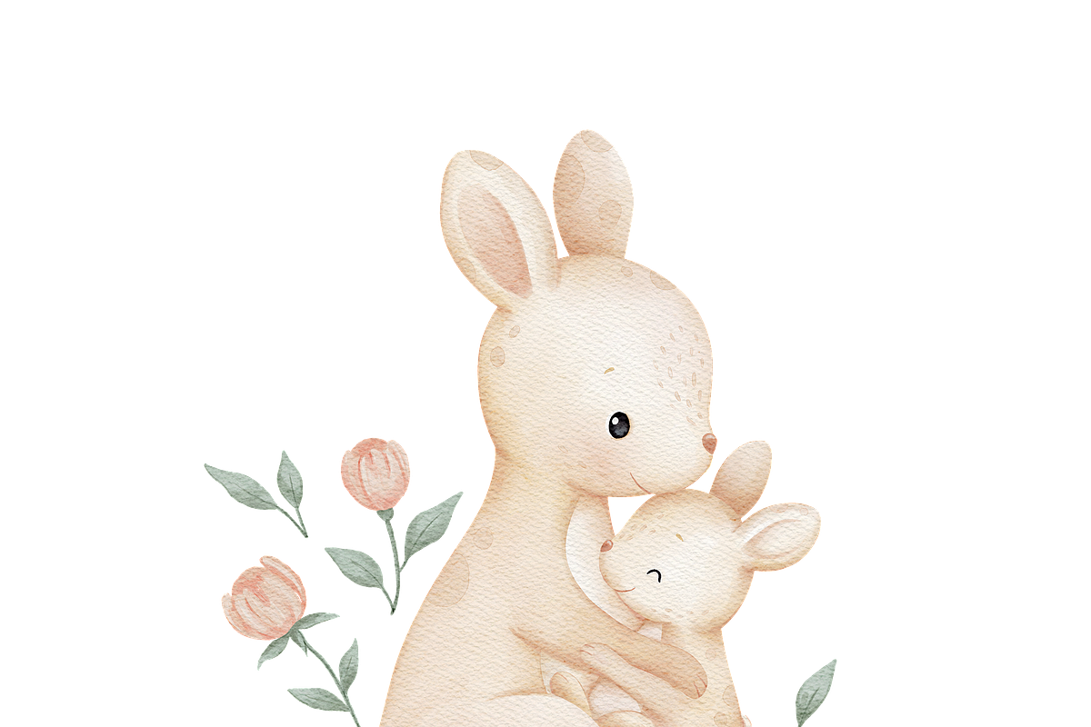 Kangaroo Cuddles – Clipart & Pattern, a Pattern Graphic by tetiartline (Photo 7 of 7)