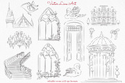 Romantic Chateau Line Art, an Object Graphic by Mio Buono (Thumbnail 4 of 15)