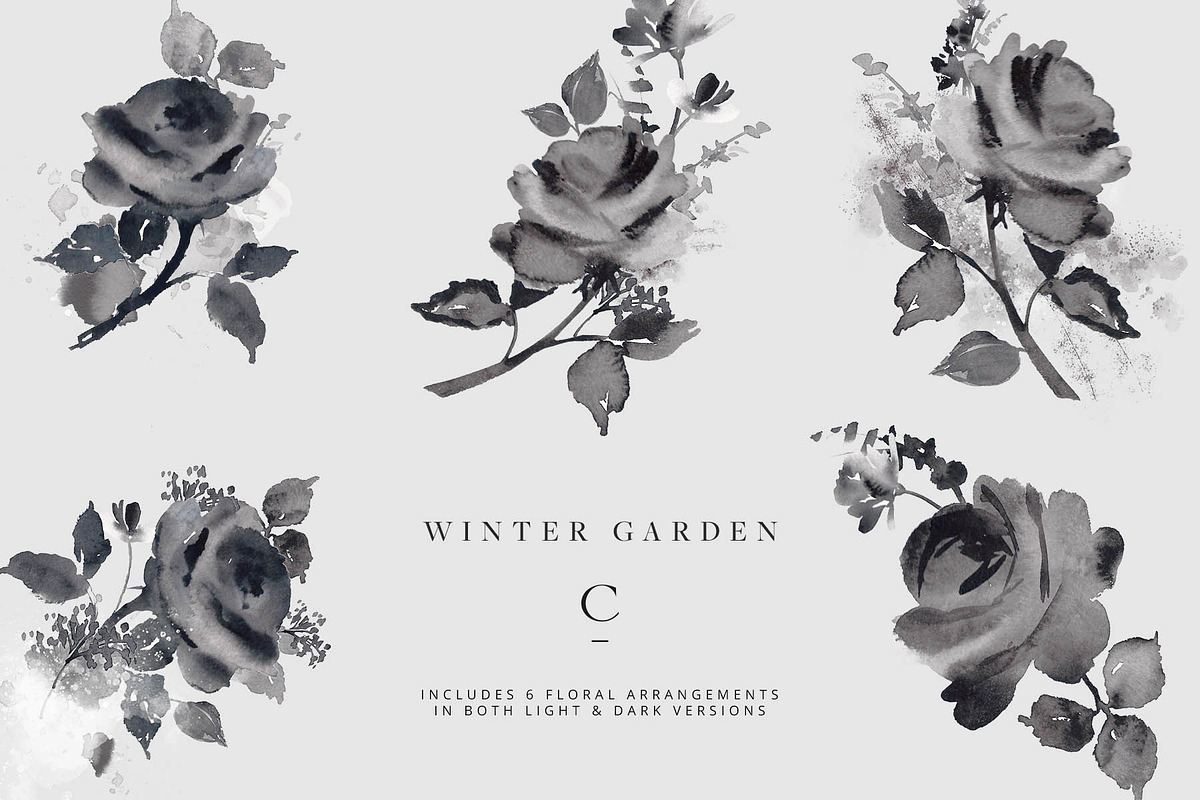 Winter Garden Clip Art, an Illustration by Create The Cut (Photo 10 of 14)
