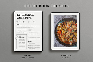 Recipe Book Creator Template Design