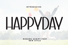 Happyday | Script Font