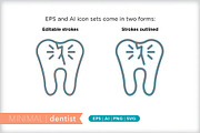 Minimal dentist icons, an Outline Icon by Picture Window (Thumbnail 3 of 5)