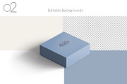 Square Rigid Two-Piece Box Mockup, a Packaging Mockup by Sheikhadesign (Thumbnail 3 of 11)