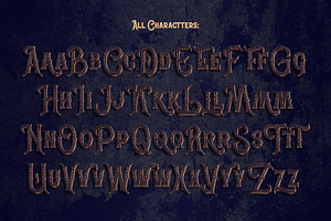 War Lord PSD Alphabet