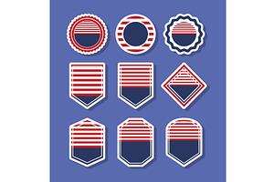 Nine Usa Emblems