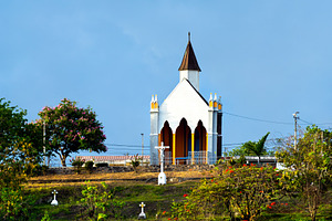 Chapelle du Calvaire in Fort de France, Martinique, an Architecture Photo by Leonid Andronov
