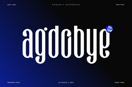 Agdobye - Modern Elegant Font, a Sans Serif Font by QR Design Studio