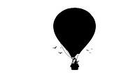hot air balloon silhouettes, an Illustration by Amazin_art (Thumbnail 27 of 31)