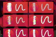 50 procreate glitch brushes, a Brush Add-On by Endete & Mazak brushes (Thumbnail 3 of 9)