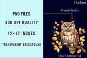 Watercolor Autumn Animals Clipart, an Illustration by SinaCreation (Thumbnail 4 of 5)