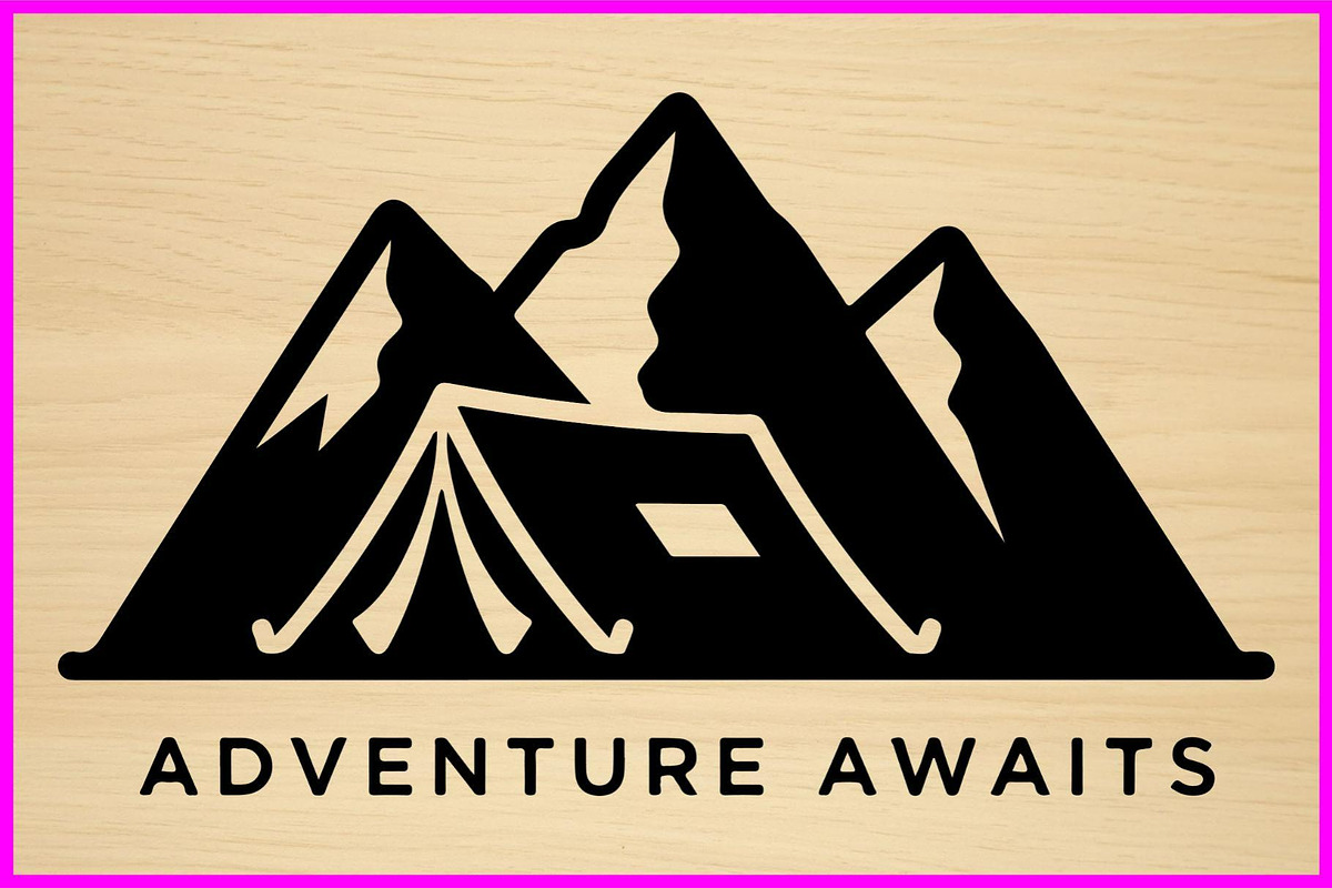 Tent and Mountain Emblem Bundle, an Object Illustration by Gfx_Store (Photo 4 of 12)