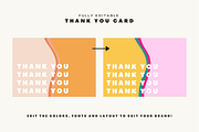 Thank You Card Canva Template, a Card Template by Hell Yeah Designs (Thumbnail 3 of 3)