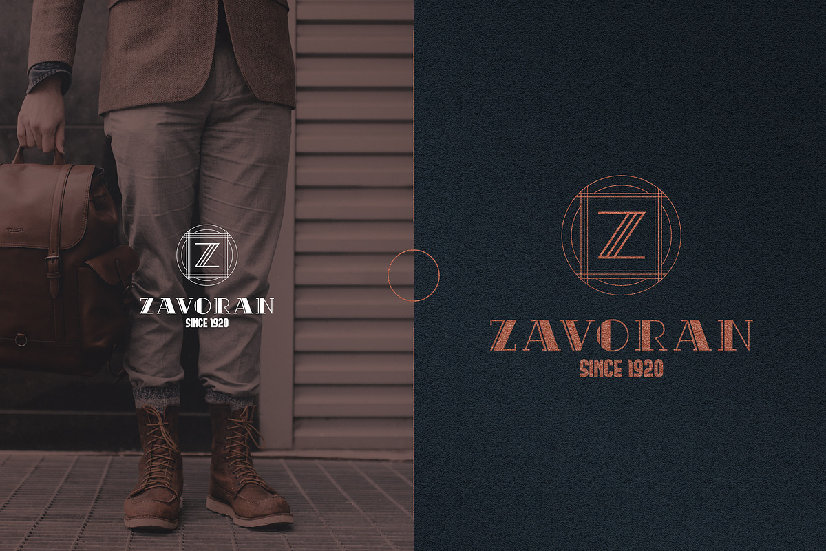Art Deco A-Z Logo Templates, a Branding & Logo Template by VP Fonts (Photo 27 of 29)