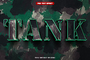 Tank 3D editable text effect, a Layer Style Add-On by Hello Muh (Thumbnail 1 of 2)