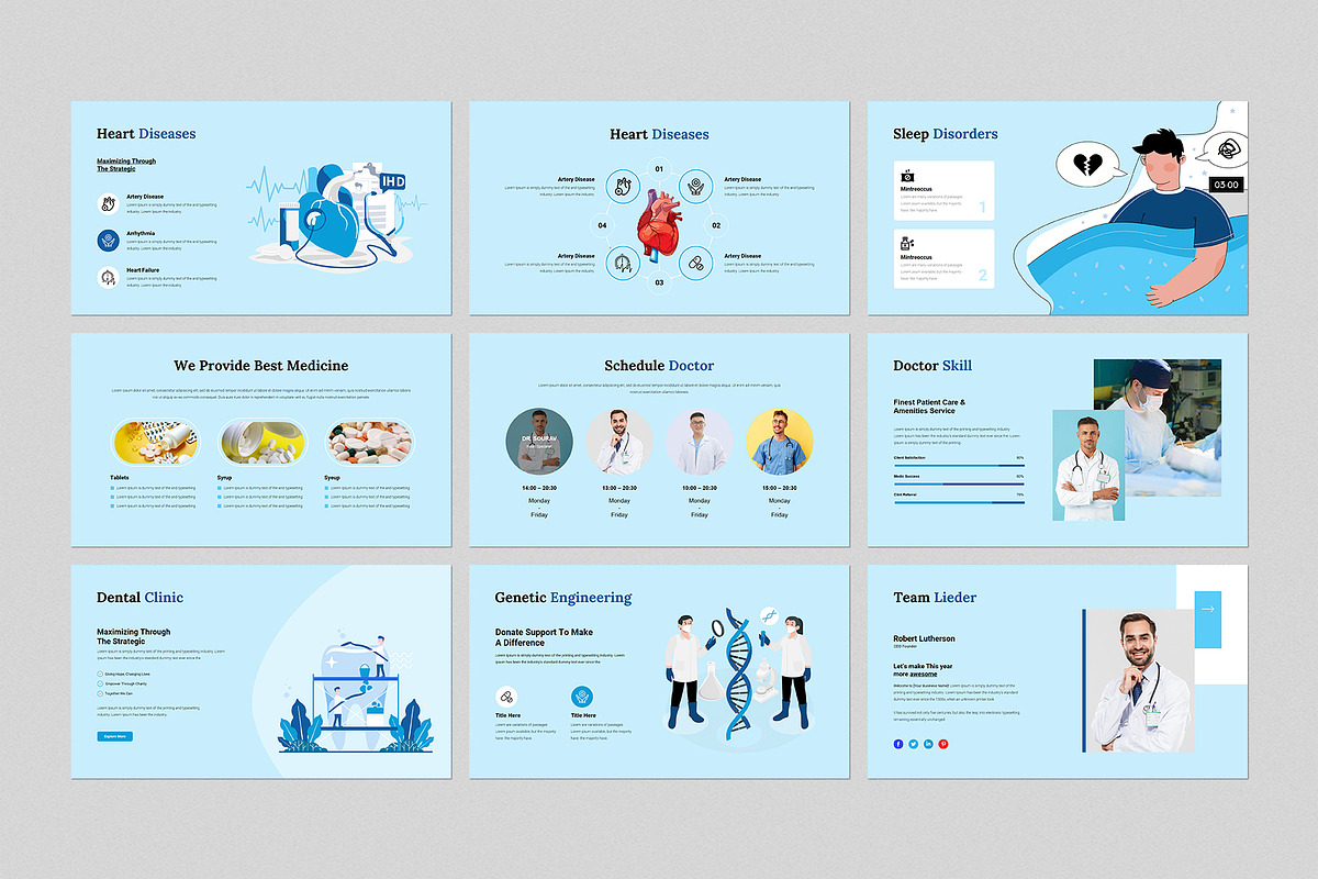 Medical Presentation Template, a Presentation Template by GenerousArt (Photo 3 of 7)
