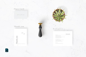 Minimal Grey Wedding Suite