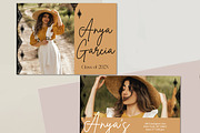 Photoshop Grad Card & Digital Invite, a Card Template by InstaNoirDesigns (Thumbnail 2 of 8)