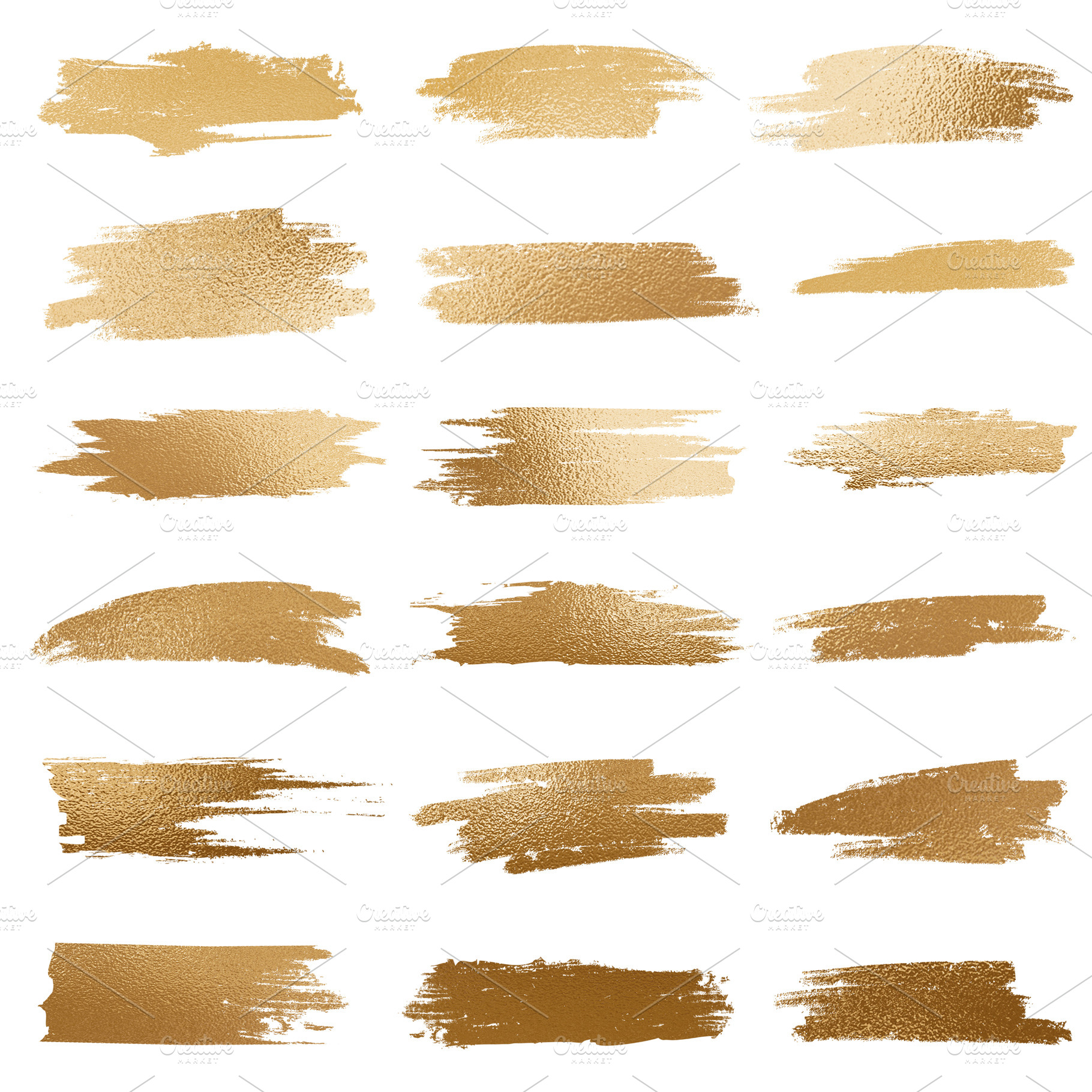 Golden glitter brush and stroke set, a Background Photo by BOOCYS