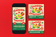 Cream Garden Parties Flyer Set, a Flyer Template by graphicook (Thumbnail 3 of 3)