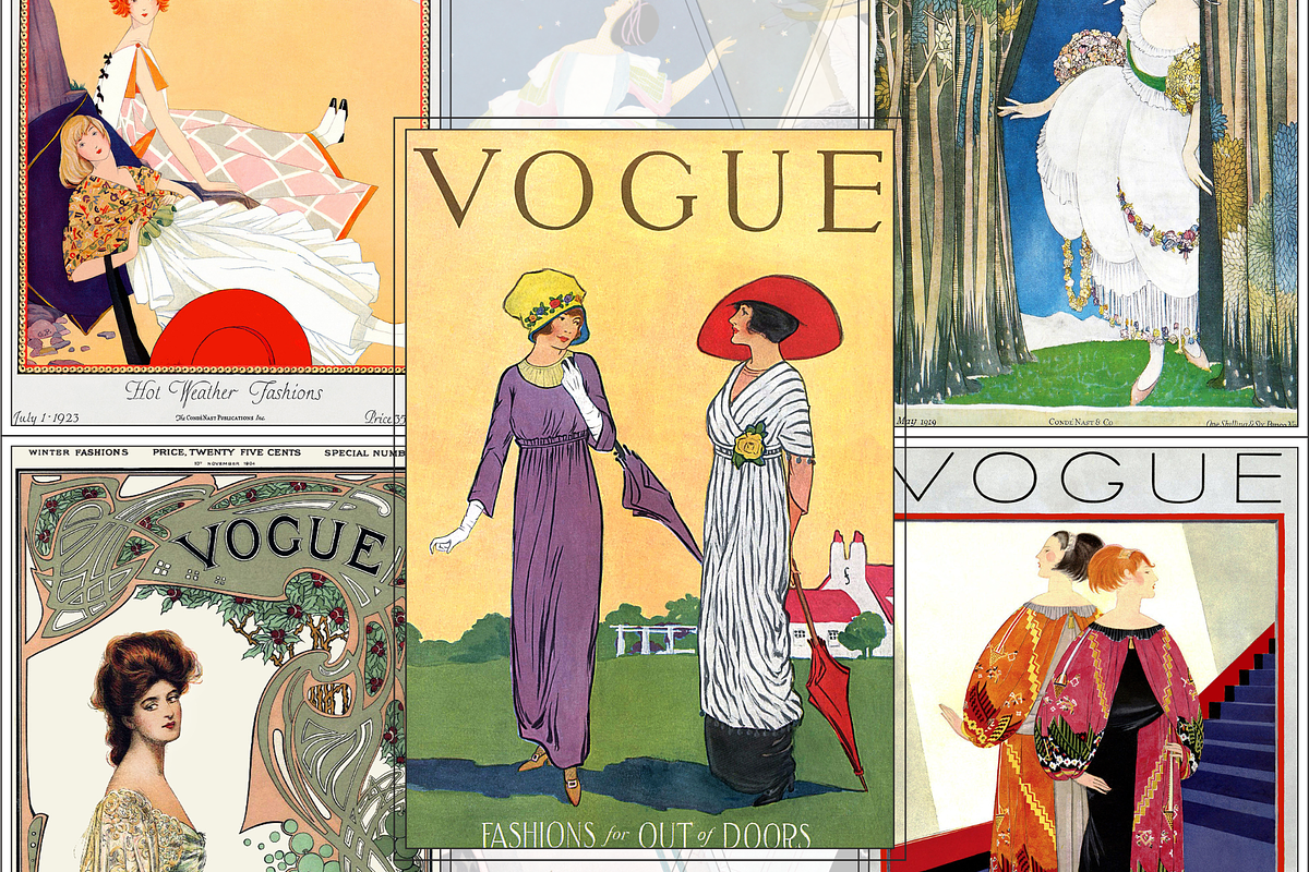 Vintage Vogue Magazine Covers, a Beauty & Fashion Photo by Timeless Artwork Co (Photo 7 of 7)