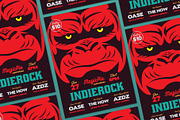 Gorilla Indie Rock Flyer, a Flyer Template by ashenterprise (Thumbnail 3 of 3)