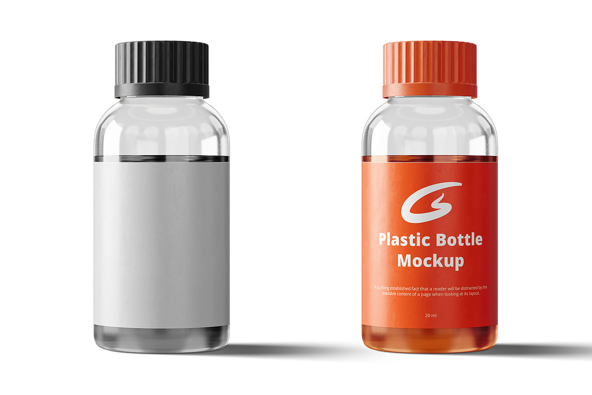 Plastic Bottle Mockup, a Product Mockup by GraphicsPixel (Photo 1 of 3)