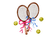 Hand Drawn Tennis Clipart Set, an Object Graphic by the_myro (Thumbnail 12 of 13)