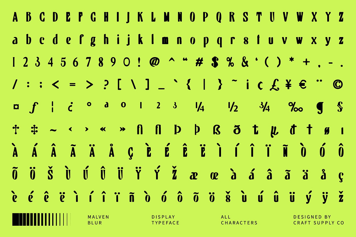 Malven Blur, a Serif Font by Craft Supply Co. (Photo 7 of 8)