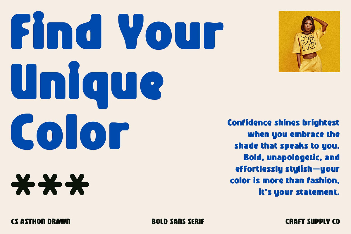 CS Asthon Drawn, a Sans Serif Font by Craft Supply Co. (Photo 4 of 8)