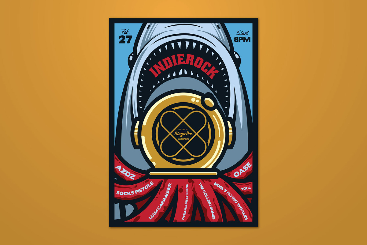 Under The Sea Illustrated Flyer, a Flyer Template by ashenterprise (Photo 1 of 3)