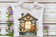 Fall Farm Autumn Watercolor Clipart, an Illustration by Rose Art (Thumbnail 5 of 9)