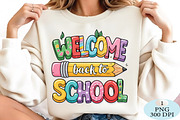 Welcome Back To School PNG, a Seasonal Illustration by Daily.Designs (Thumbnail 2 of 5)