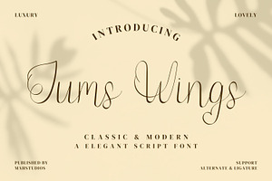 Jump Wings Script Fonts