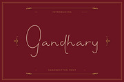 Gandhary Handwritten Font, a Script Font by infernostudio3 (Thumbnail 1 of 11)